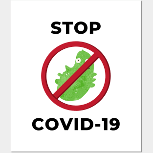 STOP CORONAVIRUS Posters and Art